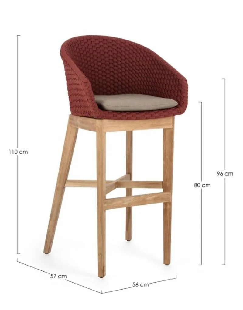 Online Bizzotto SGABELLO BAR SCARLET - COACHELLA