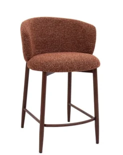 New Bizzotto SGABELLO CUCINA AMALIA NOCE/TERRACOTTA