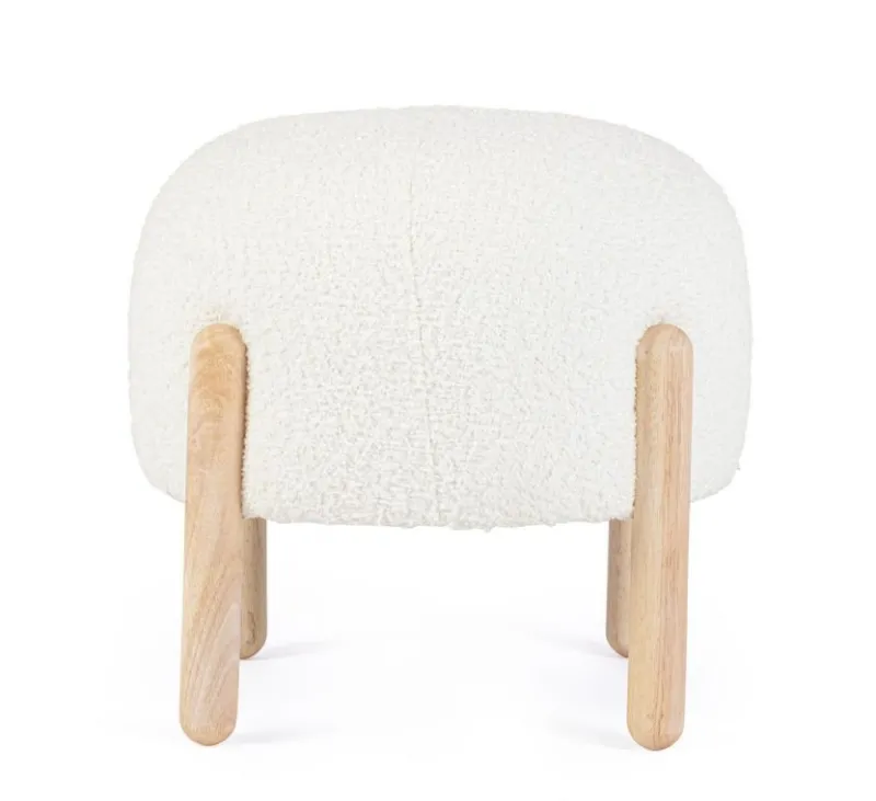 Best Bizzotto SGABELLO EFFETTO BOUCLE' BIANCO - DAYLA