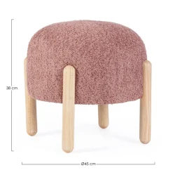 Hot Bizzotto SGABELLO EFFETTO BOUCLE' CANYON - DAYLA