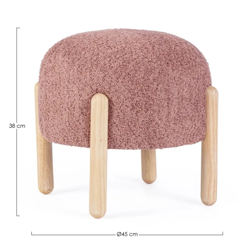 Hot Bizzotto SGABELLO EFFETTO BOUCLE' CANYON - DAYLA