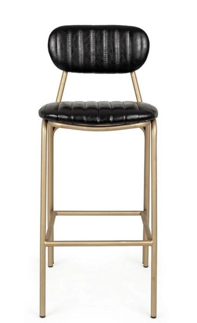 Online Bizzotto SGABELLO IN ECOPELLE NERO - ADDY