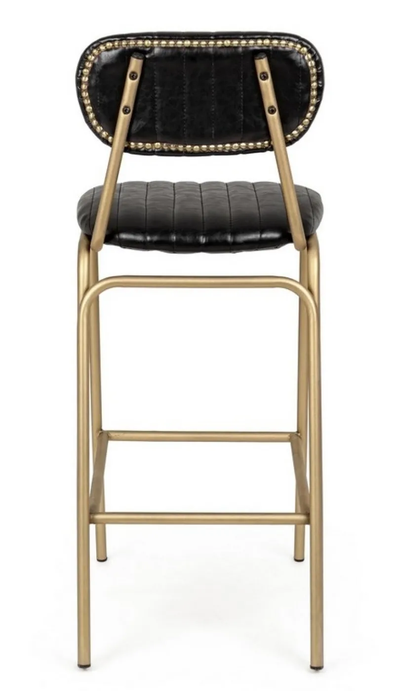 Online Bizzotto SGABELLO IN ECOPELLE NERO - ADDY