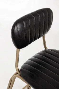 Online Bizzotto SGABELLO IN ECOPELLE NERO - ADDY