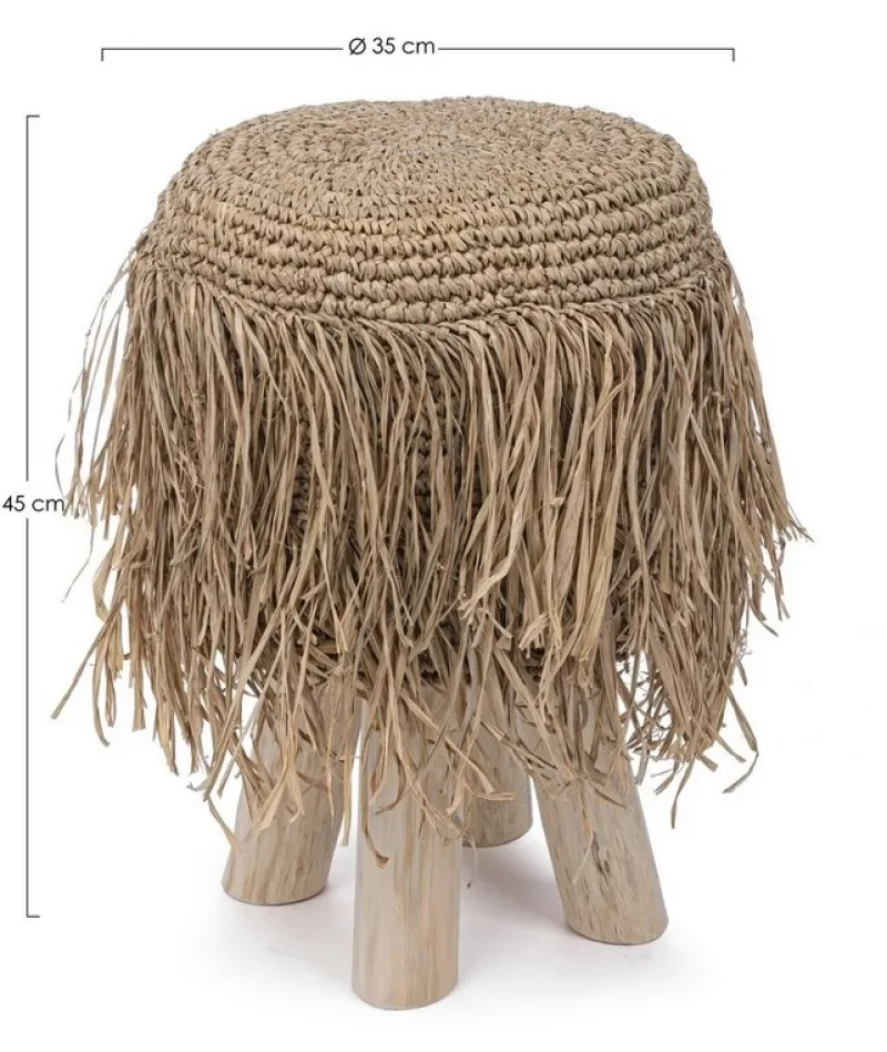 New Bizzotto SGABELLO IN FIBRE NATURALI G02 - FLORINDA