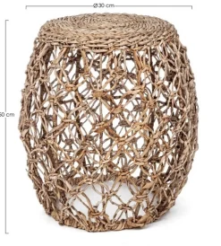 Online Bizzotto SGABELLO IN FIBRE NATURALI - AMELINA