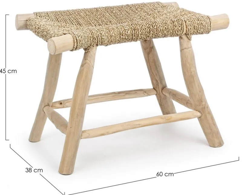 Outlet Bizzotto SGABELLO IN LEGNO - BELINDA