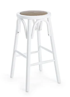 Hot Bizzotto SGABELLO IN LEGNO BIANCO - CIRCLE