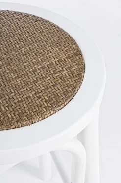 Hot Bizzotto SGABELLO IN LEGNO BIANCO - CIRCLE