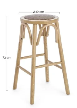 Discount Bizzotto SGABELLO IN LEGNO NATURALE - CIRCLE