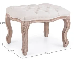 Clearance Bizzotto SGABELLO IN TESSUTO - DIVA