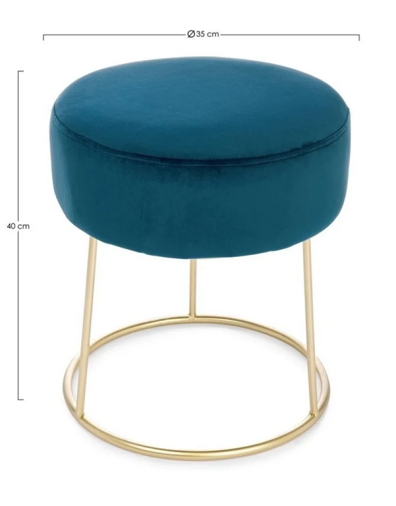 Hot Bizzotto SGABELLO IN VELLUTO DEEP - CLARISSA