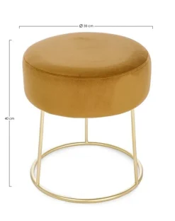 New Bizzotto SGABELLO IN VELLUTO INCA - CLARISSA