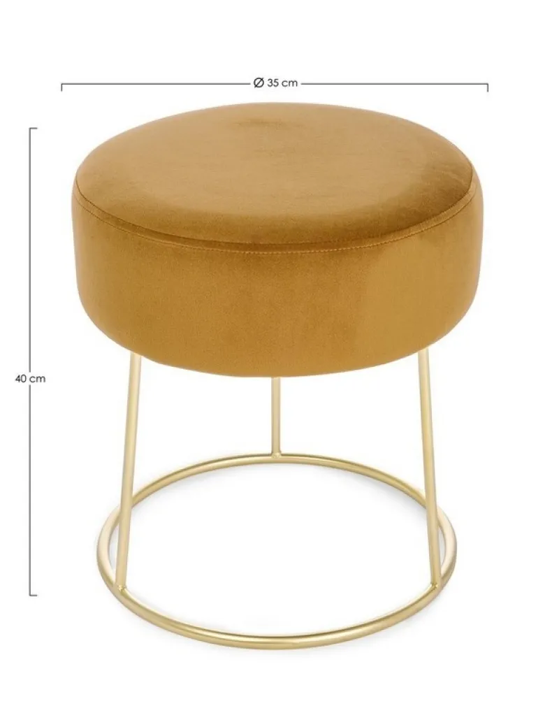 New Bizzotto SGABELLO IN VELLUTO INCA - CLARISSA