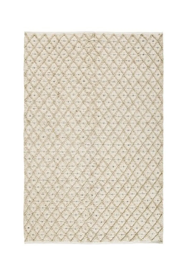 Discount Bizzotto TAPPETO CHANDER BIANCO-NATURALE 160X230
