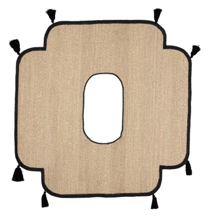 Bizzotto TAPPETO HUE NATURALE NERO 134X138