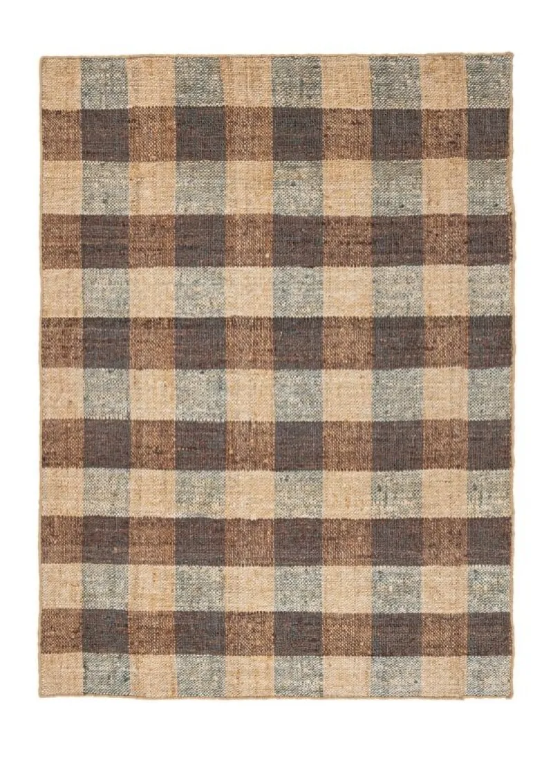 Outlet Bizzotto TAPPETO RUANDA QUADRI MARRONE 160X230