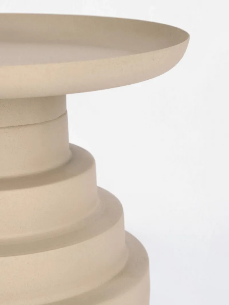 Best Bizzotto TAVOLINO IN ACCIAIO BEIGE - AMBA