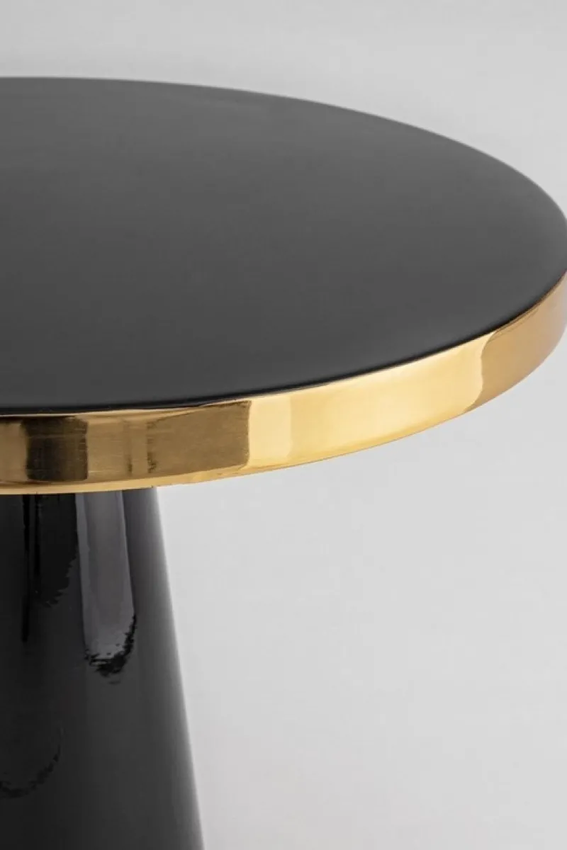 Outlet Bizzotto TAVOLINO IN ACCIAIO NERO D51 - NANDIKA