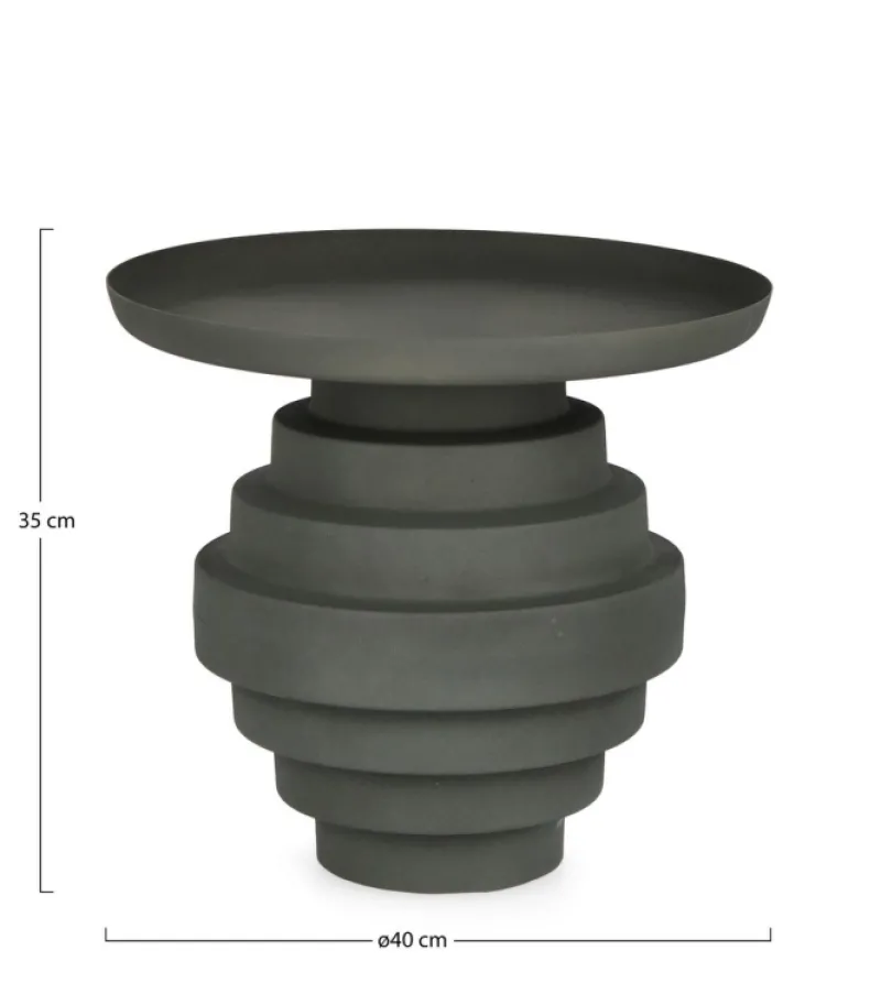 Outlet Bizzotto TAVOLINO IN ACCIAIO VERDE - AMBA