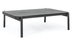 New Bizzotto TAVOLINO IN ALLUMINIO ANTRACITE WG21 - FLORENCIA