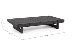 Sale Bizzotto TAVOLINO IN ALLUMINIO ANTRACITE WG21 - INFINITY