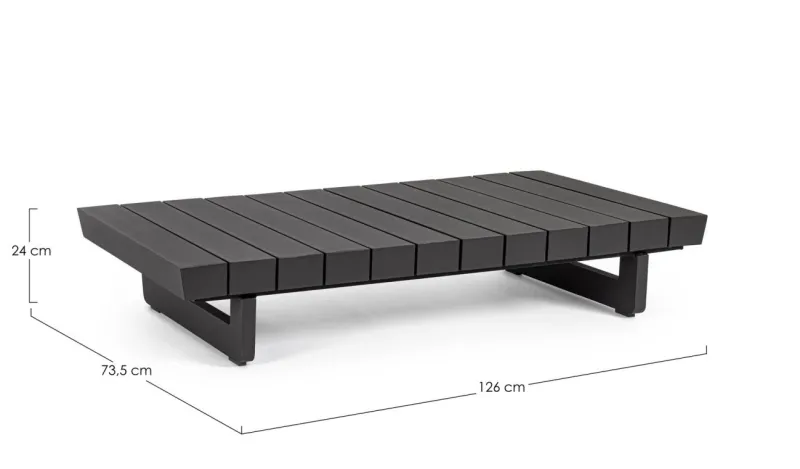 Sale Bizzotto TAVOLINO IN ALLUMINIO ANTRACITE WG21 - INFINITY