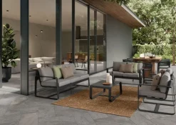 Online Bizzotto TAVOLINO IN ALLUMINIO ANTRACITE YK13 - MERRIGAN