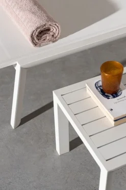 Online Bizzotto TAVOLINO IN ALLUMINIO BIANCO GK50 - CRUISE