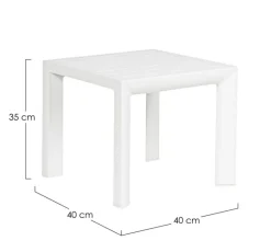 Online Bizzotto TAVOLINO IN ALLUMINIO BIANCO GK50 - CRUISE