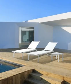 Online Bizzotto TAVOLINO IN ALLUMINIO BIANCO GK50 - CRUISE