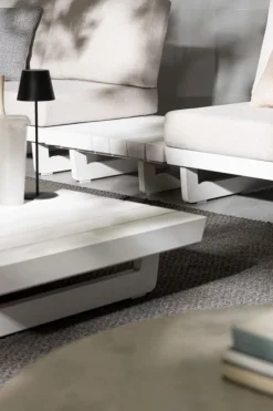 Discount Bizzotto TAVOLINO IN ALLUMINIO BIANCO WG20 - INFINITY