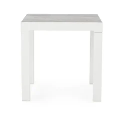 Hot Bizzotto TAVOLINO IN ALLUMINIO BIANCO JX11 - KLEDI