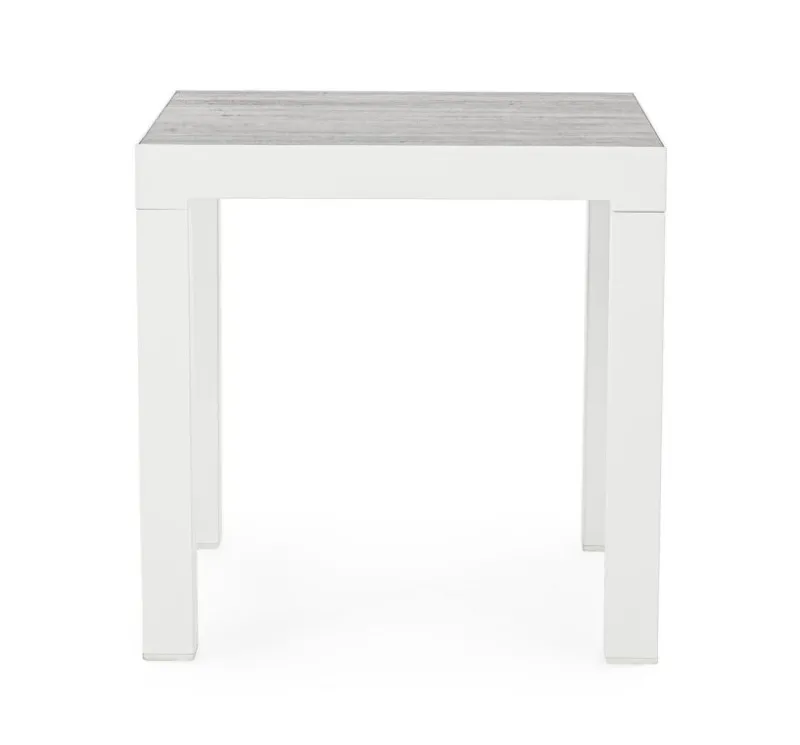 Hot Bizzotto TAVOLINO IN ALLUMINIO BIANCO JX11 - KLEDI