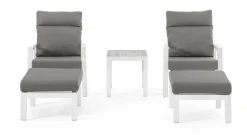 Hot Bizzotto TAVOLINO IN ALLUMINIO BIANCO JX11 - KLEDI