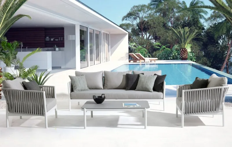 Sale Bizzotto TAVOLINO IN ALLUMINIO BIANCO WG20 - FLORENCIA