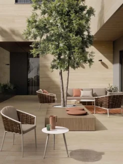 Discount Bizzotto TAVOLINO IN ALLUMINIO BIANCO YK11 - RIDLEY