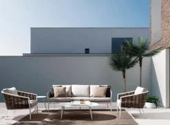 Discount Bizzotto TAVOLINO IN ALLUMINIO BIANCO YK11 - RIDLEY