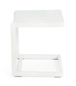 Outlet Bizzotto TAVOLINO IN ALLUMINIO BIANCO CX21 - KONNOR
