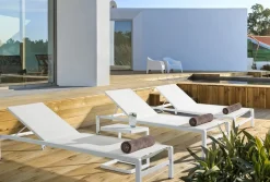 Outlet Bizzotto TAVOLINO IN ALLUMINIO BIANCO CX21 - KONNOR