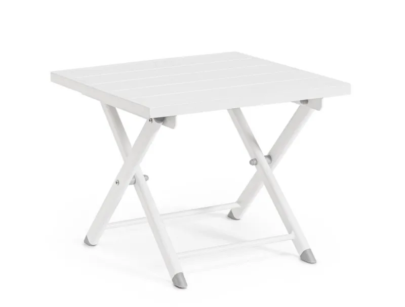 Best Bizzotto TAVOLINO IN ALLUMINIO BIANCO - TAYLOR