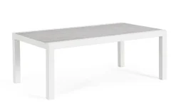 Clearance Bizzotto TAVOLINO IN ALLUMINIO BIANCO JX11 - KLEDI
