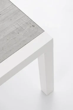Clearance Bizzotto TAVOLINO IN ALLUMINIO BIANCO JX11 - KLEDI