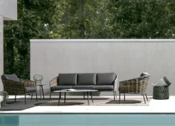 Bizzotto TAVOLINO IN ALLUMINIO D50 ANTRACITE YK13 - RIDLEY