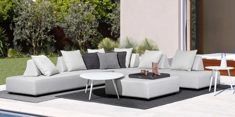 Clearance Bizzotto TAVOLINO IN ALLUMINIO D50 BIANCO YK11 - RIDLEY