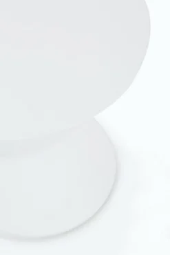 New Bizzotto TAVOLINO IN ALLUMINIO D50 BIANCO XK04- ALOHA