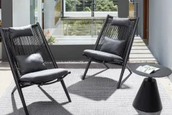 Best Bizzotto TAVOLINO IN ALLUMINIO D50 NERO XK0Y - ALOHA