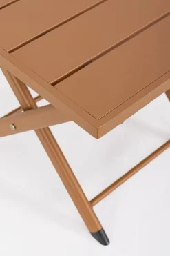 Sale Bizzotto TAVOLINO IN ALLUMINIO PECAN - TAYLOR