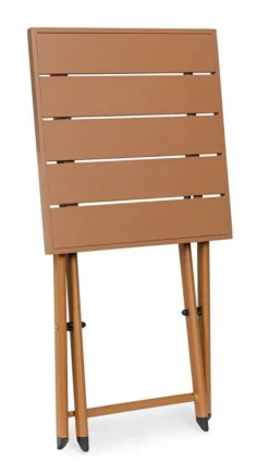 Sale Bizzotto TAVOLINO IN ALLUMINIO PECAN - TAYLOR