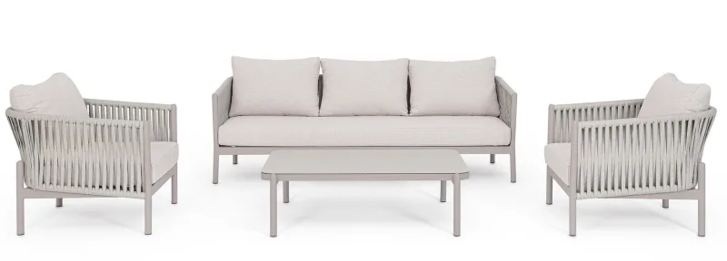 Clearance Bizzotto TAVOLINO IN CORDA MOON WG24 - FLORENCIA